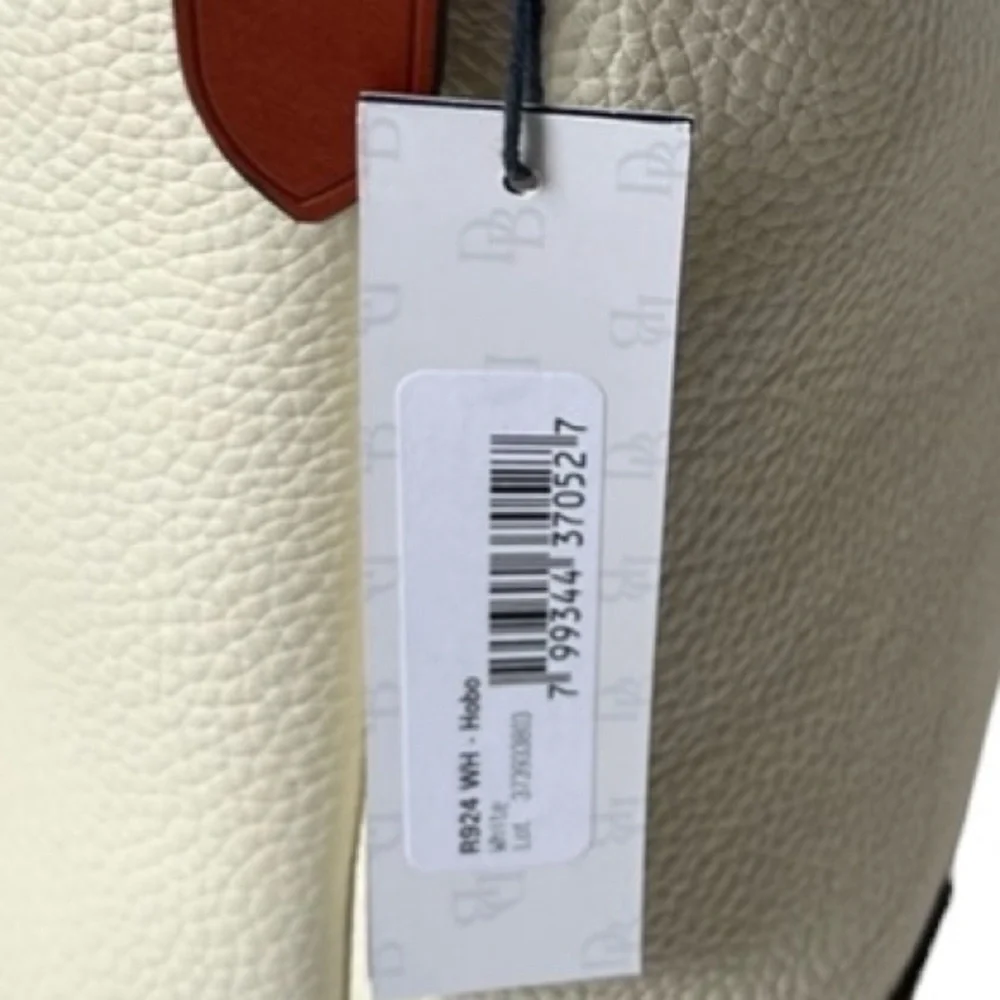 Dooney & Bourke Pebble Grain Leather Hobo Shoulder Bag Beige Brown NWT